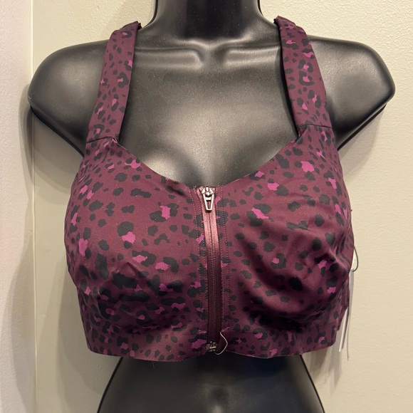 Victoria's Secret Other - Victoria's Secret Purple Leopard Sports Bra 38DDD NWT